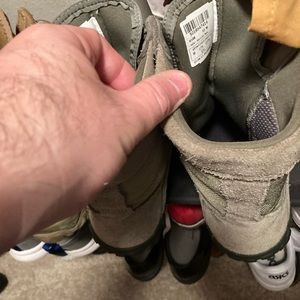 Rocky green steel toe boots size 12